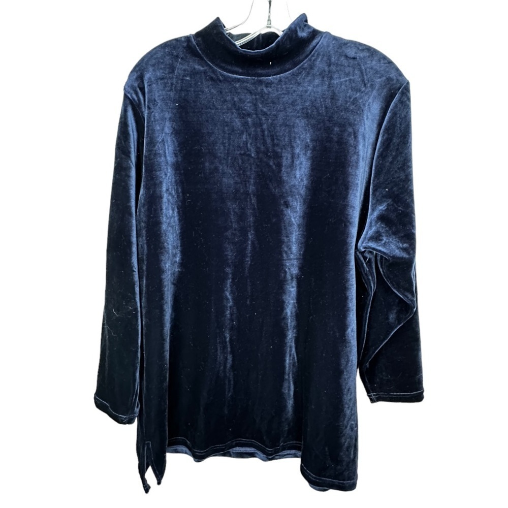 Vintage Carolina Colours Navy Velour Shirt